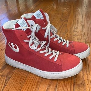 Po-Zu Star Wars Resistance Red High Top Sneakers - Women’s 11.5 - EU 42